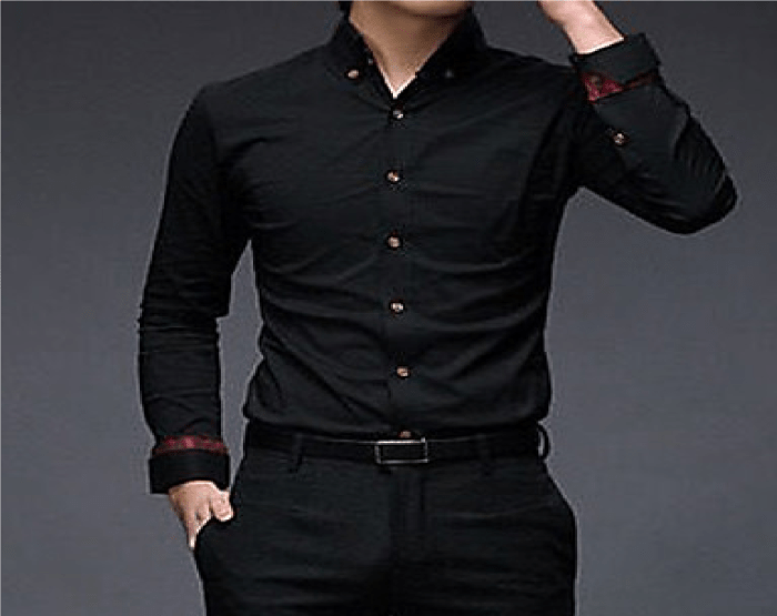 Athletic fit dress shirts mens