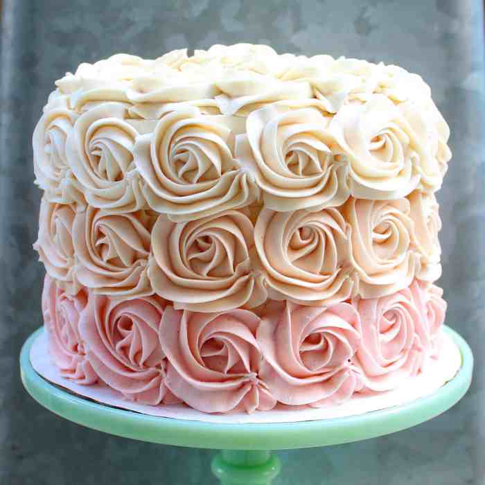 How to make rose cake decoration