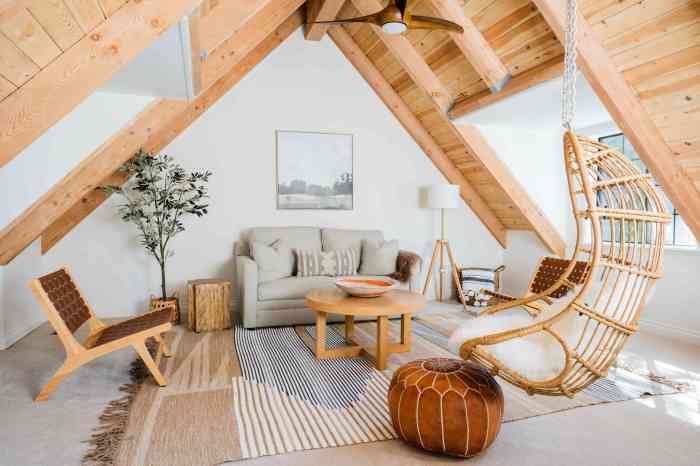 How to decorate an attic room