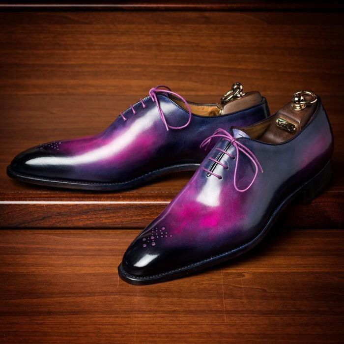 Mens dark purple dress shoes